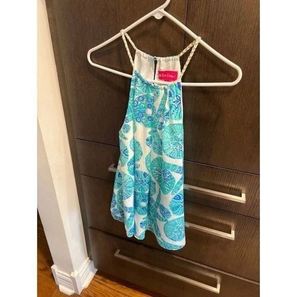 LILLY‎ PULITZER for Target Womens Sea Urchin Print Lined Halter Top Size medium